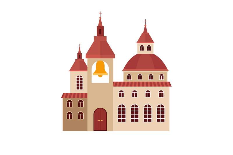 chirch-building-flat-colorful-icon