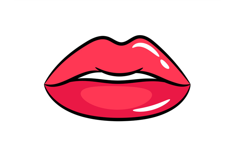 female-red-lips-sticker