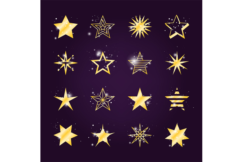 twinkle-and-light-golden-star-icons