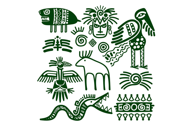 aztec-and-inca-native-tribal-signs