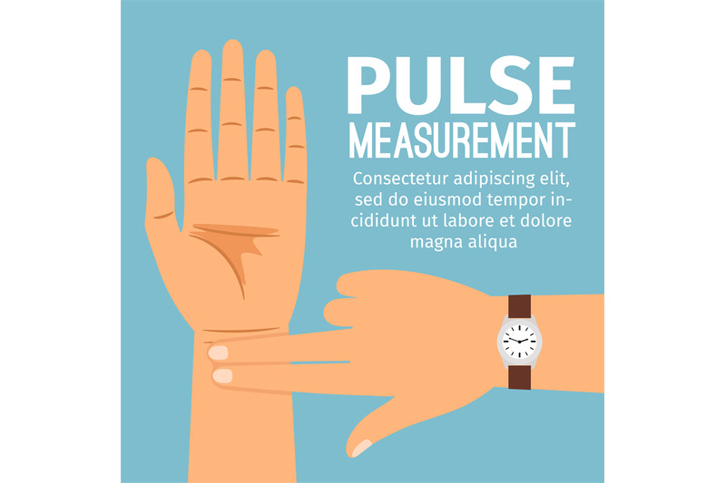 pulse-measurement-illustration-for-medical-poster