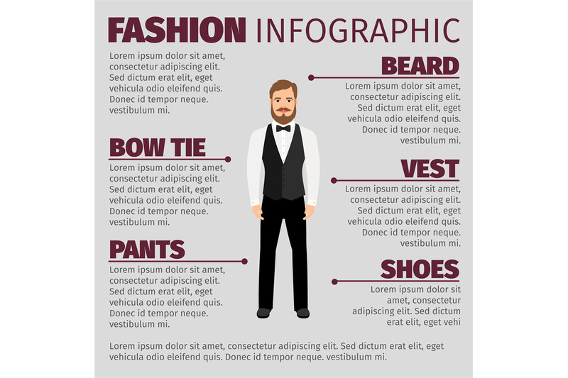 fashion-infographic-with-bearded-hipster-man