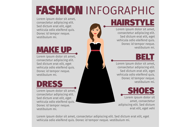 fashion-infographic-with-brunette-in-dress