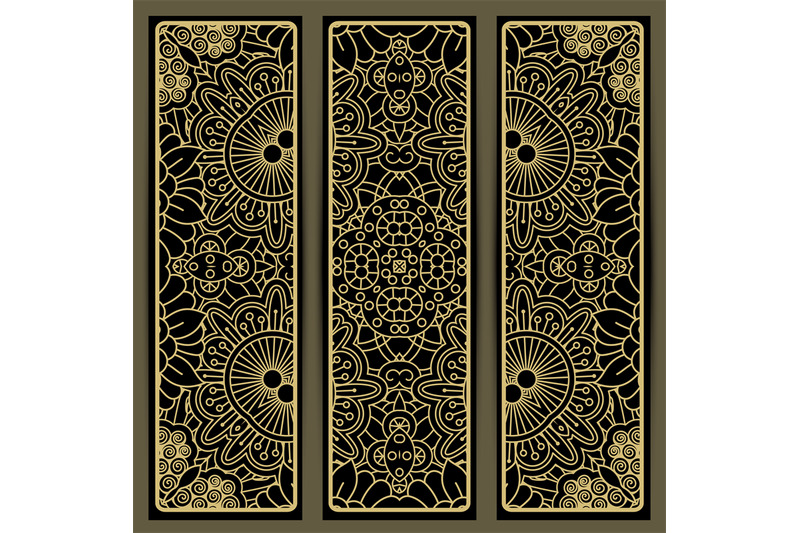 vertical-flyers-with-brown-doodle-pattern