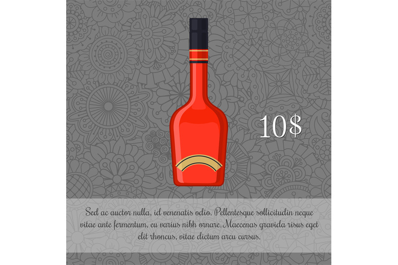 red-liquor-alcoholic-beverage-card-template