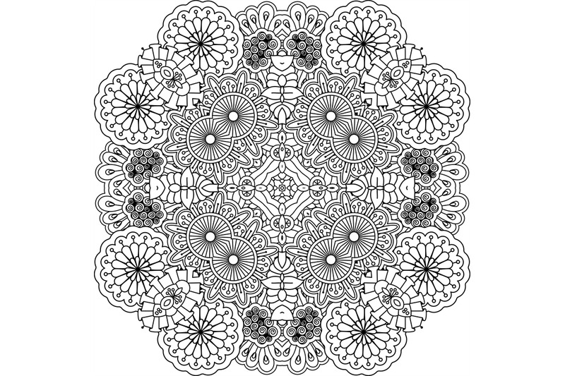 floral-outline-decorative-element