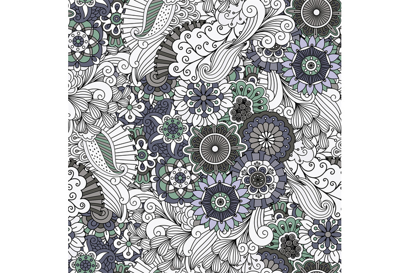 decorative-grey-floral-ornamental-pattern