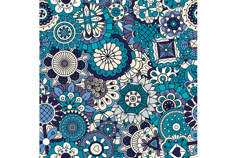 blue-floral-ornamental-pattern