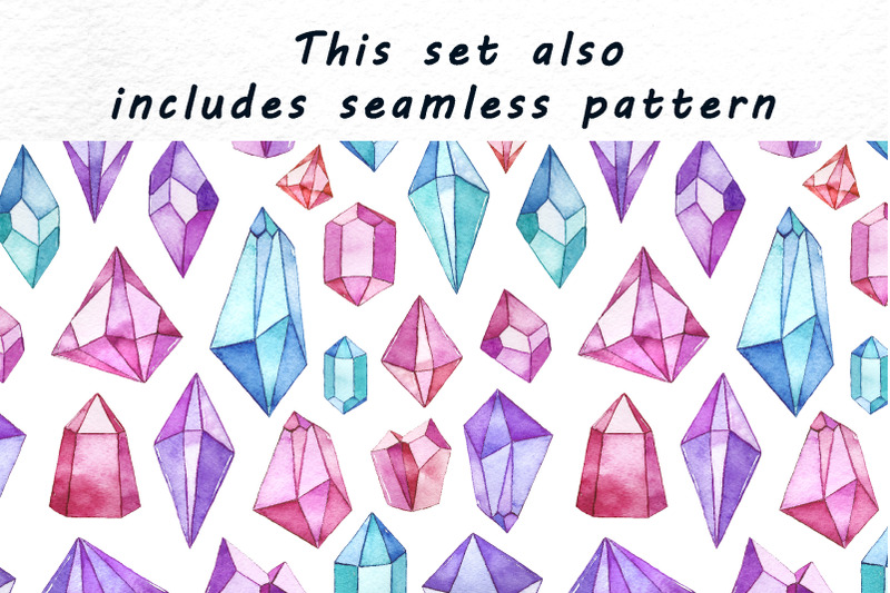 watercolor-gems-and-crystals-clipart