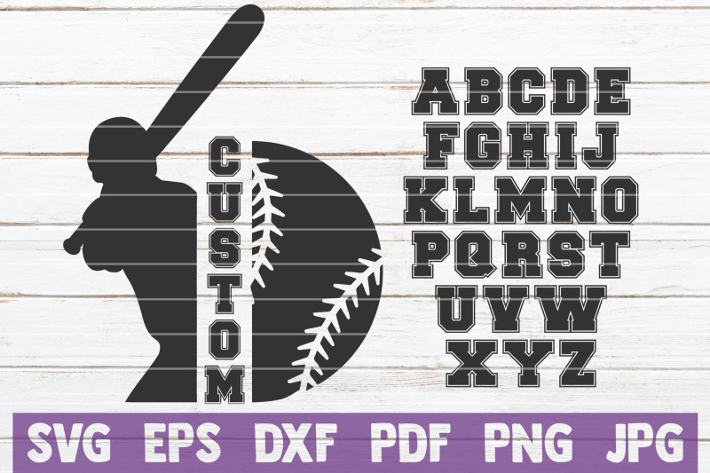 baseball-custom-frame-svg-cut-file