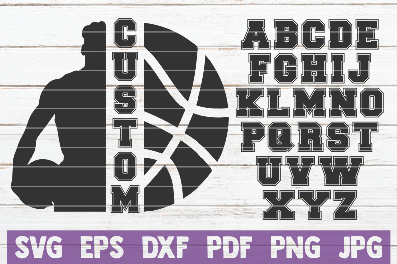 basketball-custom-frame-svg-cut-file