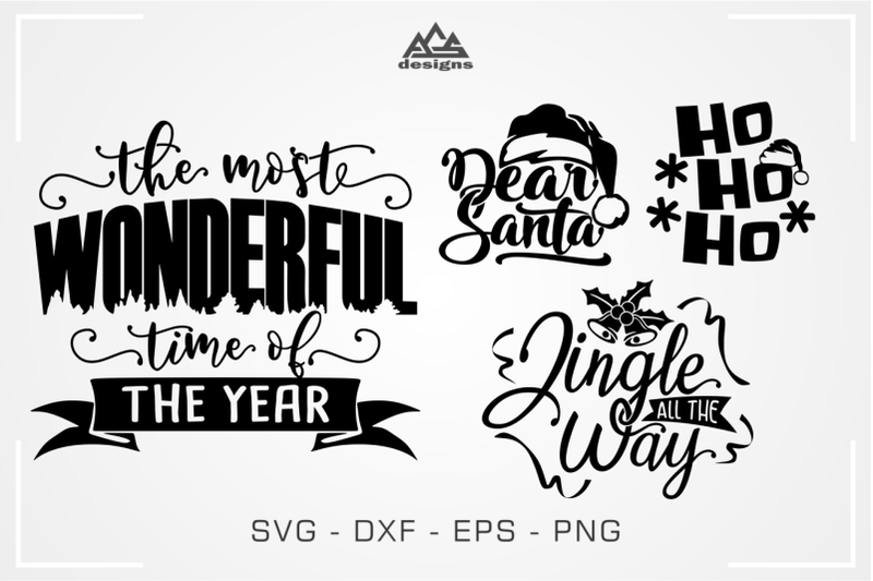 christmas-quote-packs-svg-design