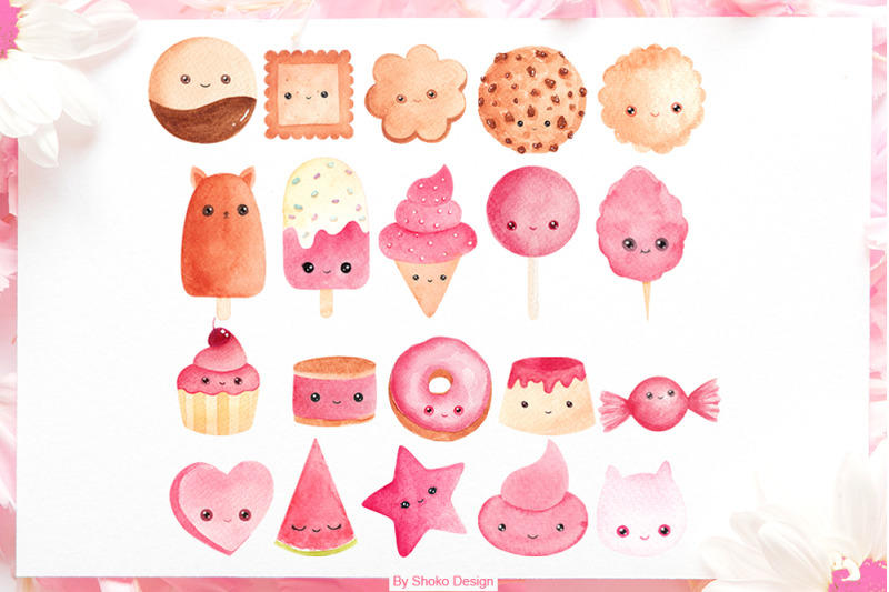 cute-watercolor-hand-painted-sweets-and-desserts-clip-arts