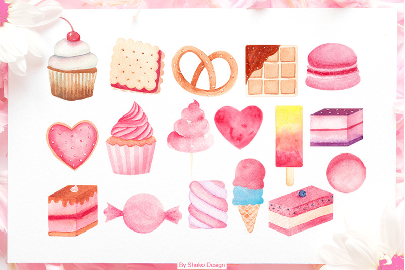 cute-watercolor-hand-painted-sweets-and-desserts-clip-arts