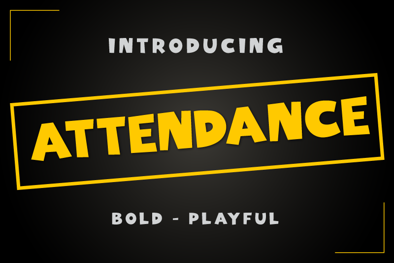 attendance-font