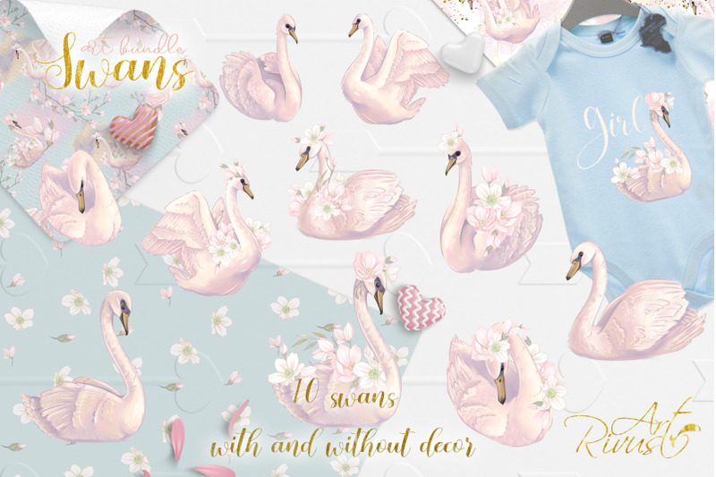 swans-clipart-bundle-wedding-and-baby-shower-graphic-pack