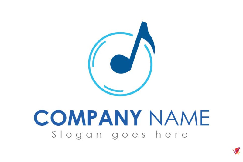 blue-color-creative-music-logo-design-template