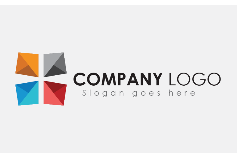 4-color-diamond-logo-design-template