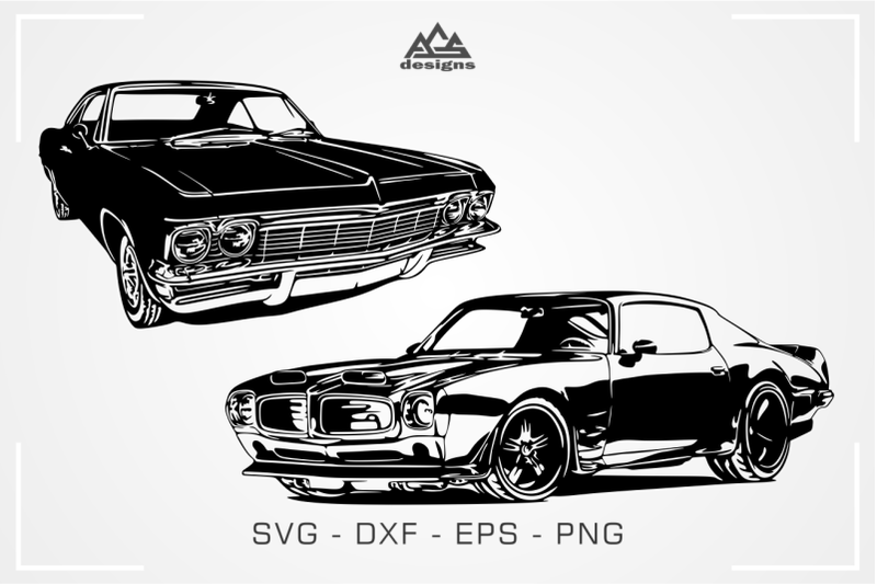 american-muscle-car-packs-svg-design