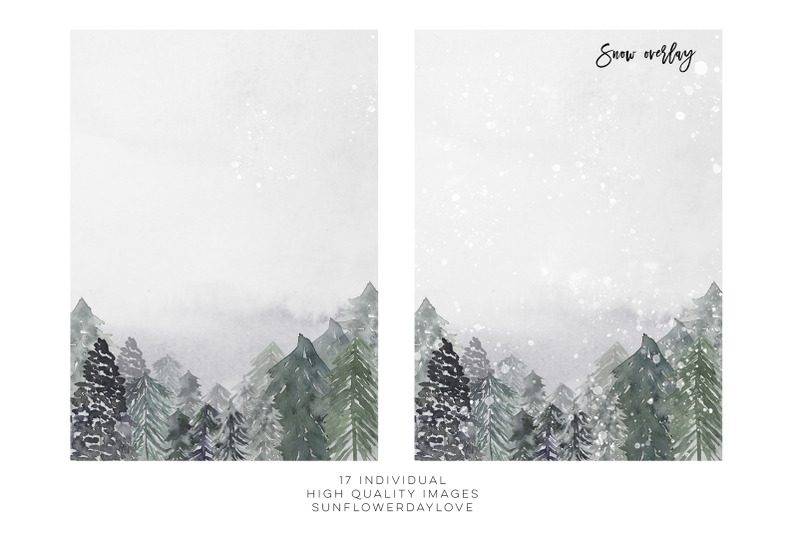 winter-conifers-clipart-watercolor-forest-clip-art