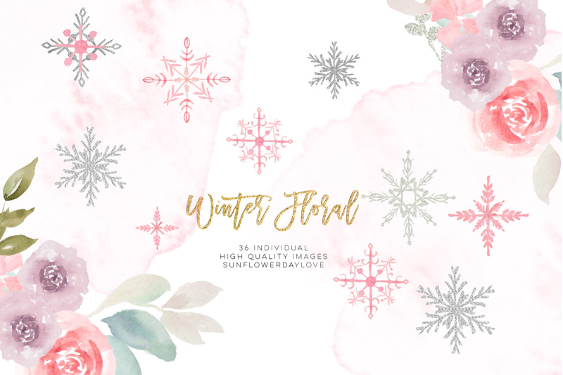 pink-silver-glitter-winter-wreaths-clipart-winter-clipart