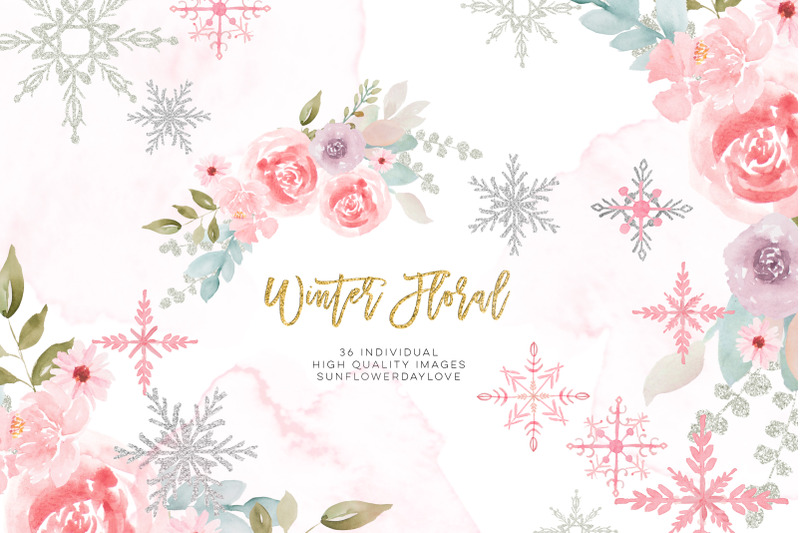 pink-silver-glitter-winter-wreaths-clipart-winter-clipart