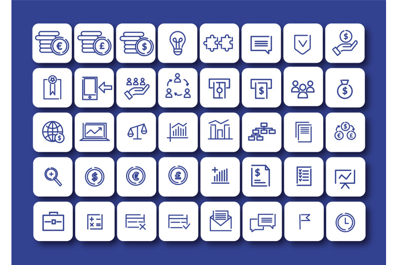 business-and-finance-line-icons