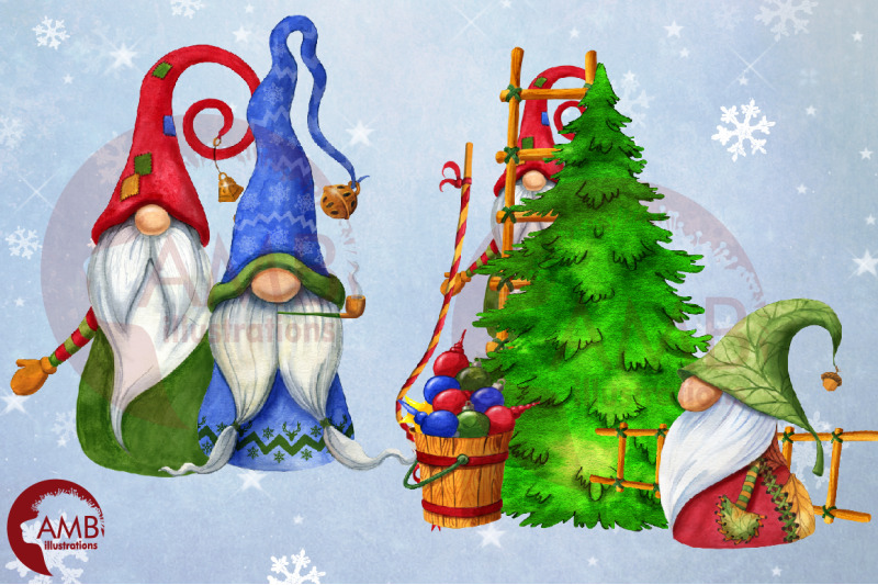 christmas-gnomes-clipart-nordic-scandinavian-gnome-amb-2675