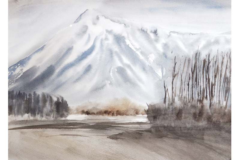winter-watercolor-landscape