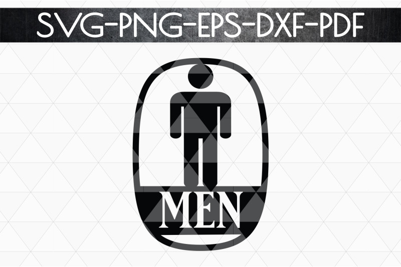 men-sign-papercut-template-toilet-decor-svg-pdf-dxf