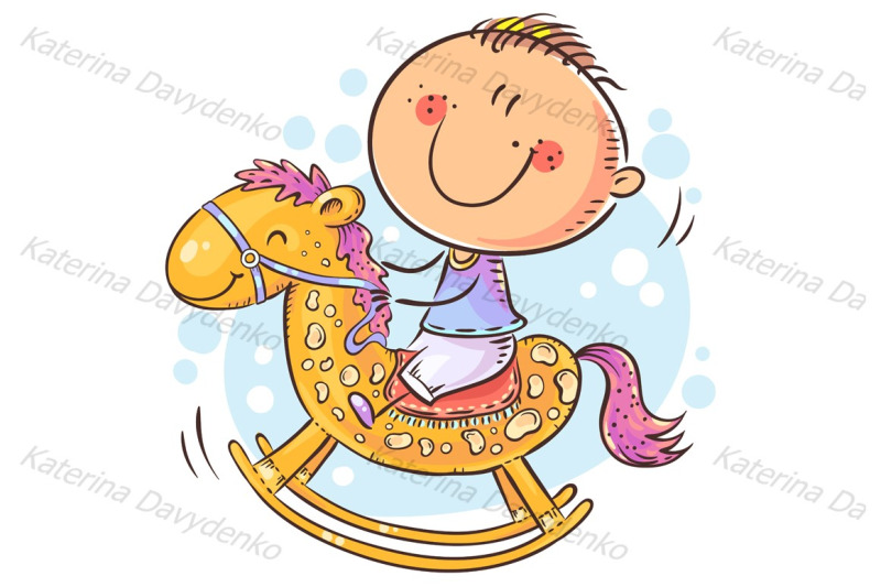 little-child-riding-a-toy-horse