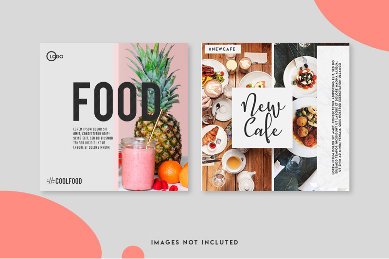 9-food-instagram-post-template-set