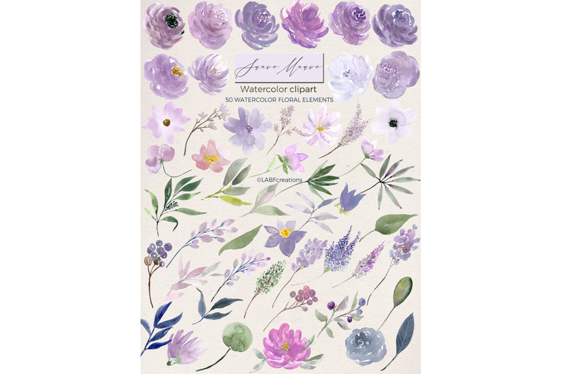 suave-mauve-floral-watercolor-clipart