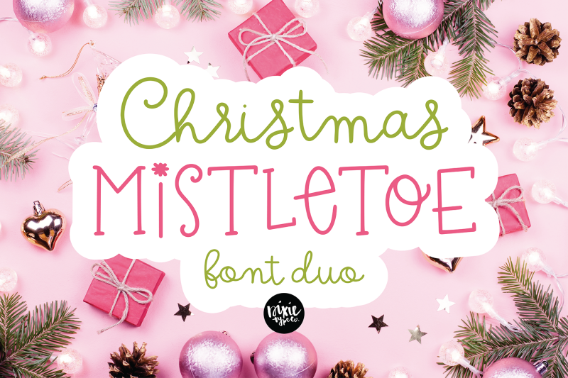 christmas-mistletoe-script-serif-christmas-font-duo