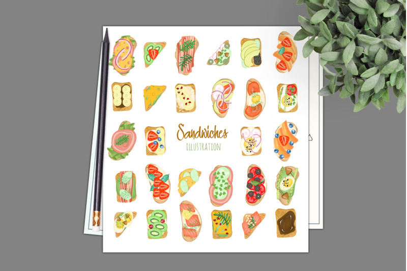 sandwiches-food-clipart-collection