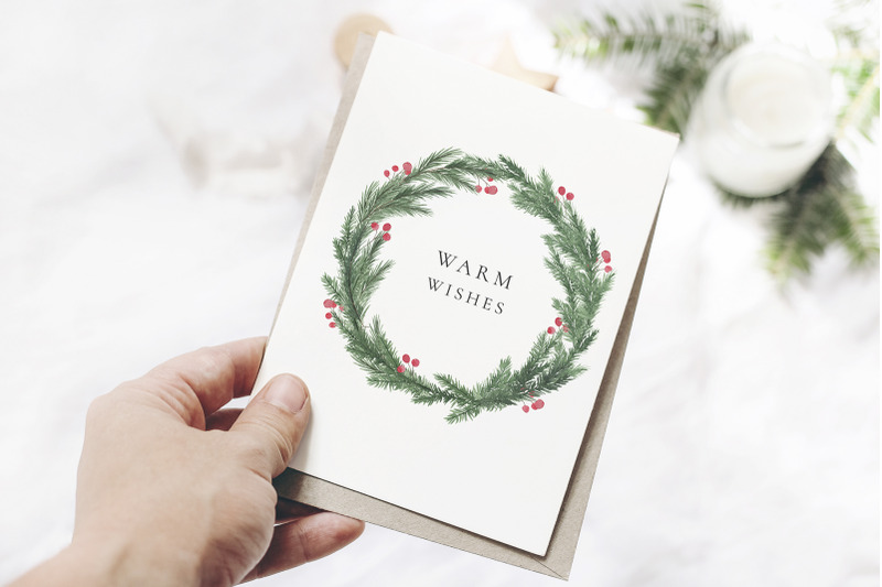 watercolor-christmas-holiday-set