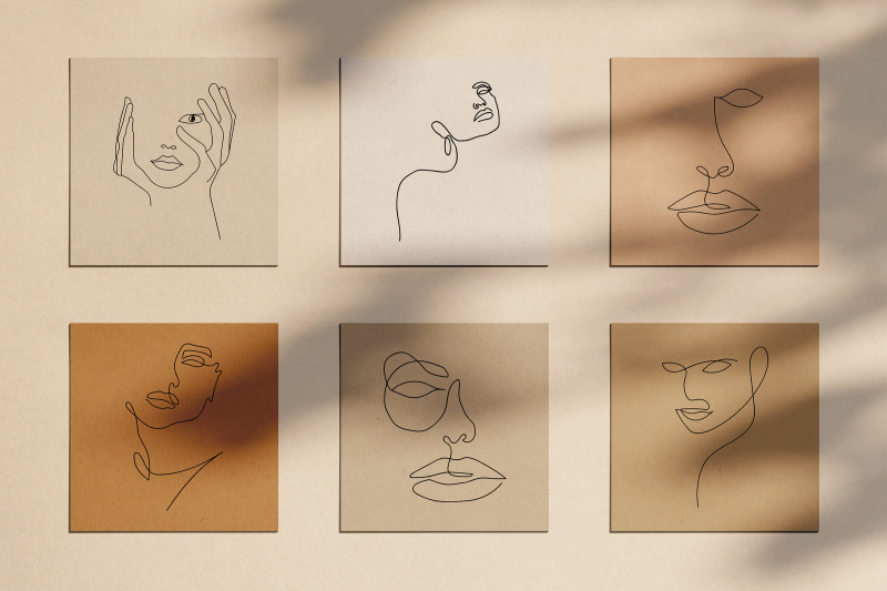 one-line-face-drawings