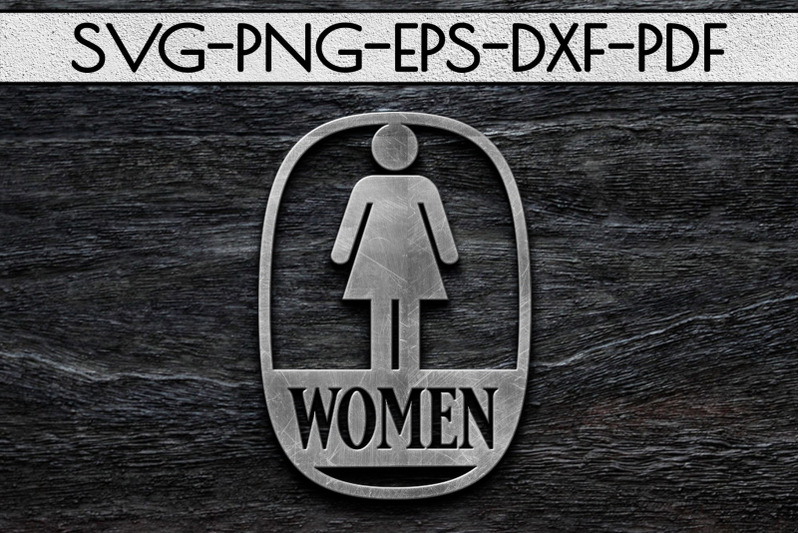 women-sign-papercut-template-toilet-decor-svg-pdf-dxf