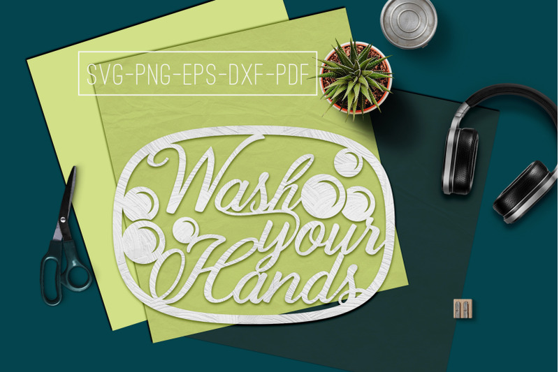 wash-your-hands-papercut-template-bathroom-decor-svg-pdf