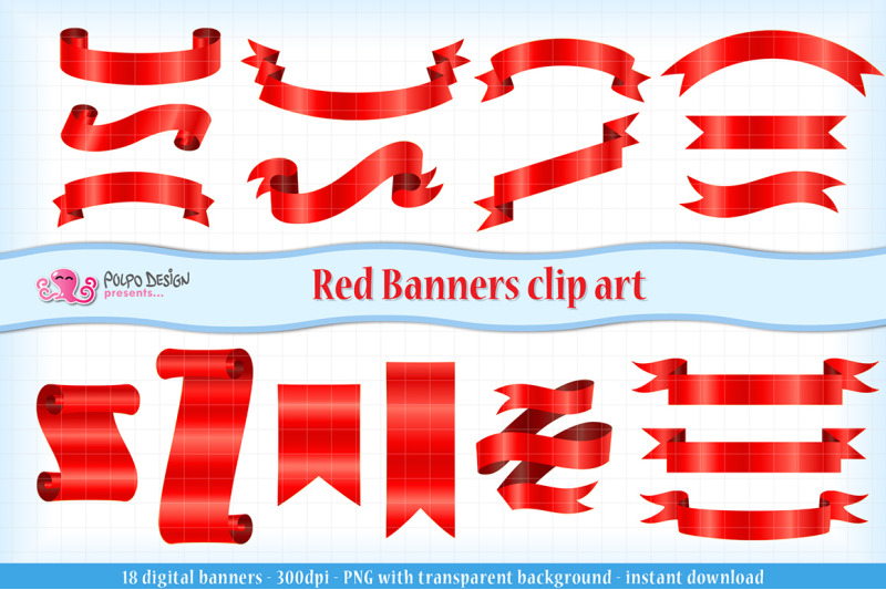 red-banners-clip-art
