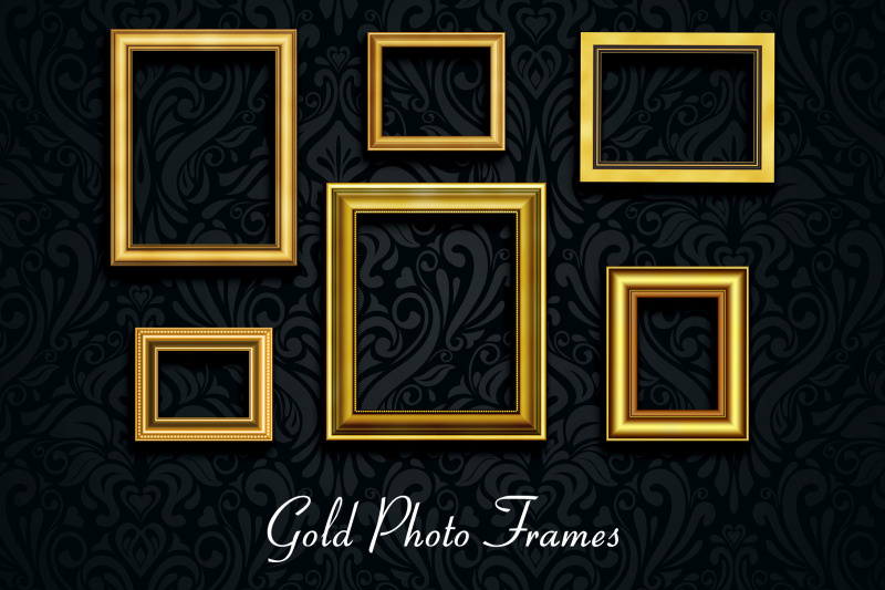 retro-gold-photo-frames