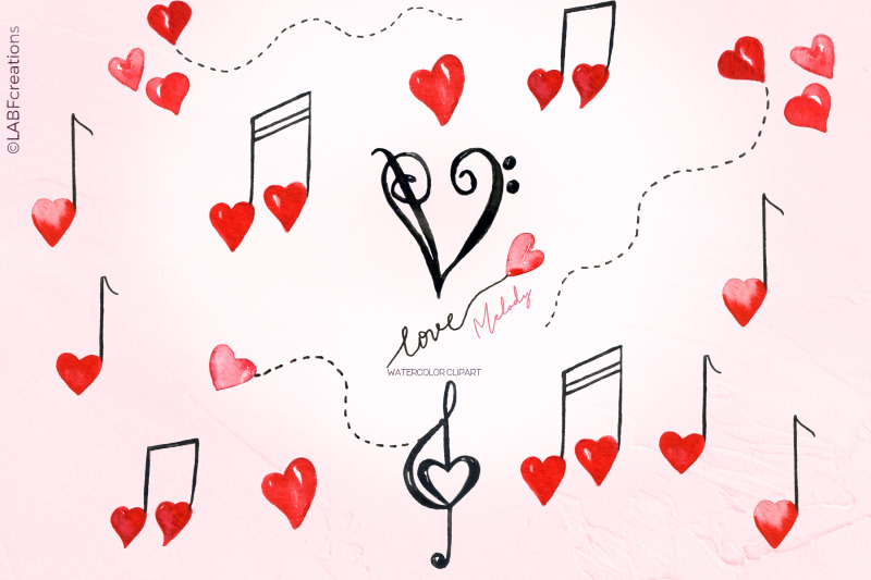 love-melody-watercolor-clipart
