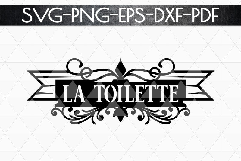 la-toilette-sign-papercut-template-toilet-decor-svg-pdf