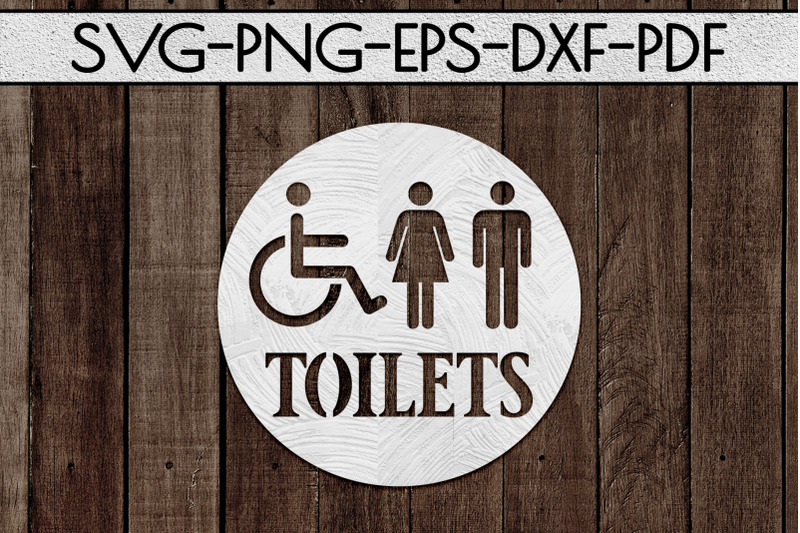 Download Restroom Paper Cut Templates Bundle, Bathroom SVG, PDF ...