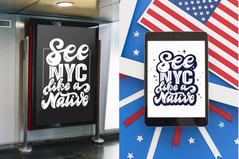 set-of-new-york-hand-drawn-lettering