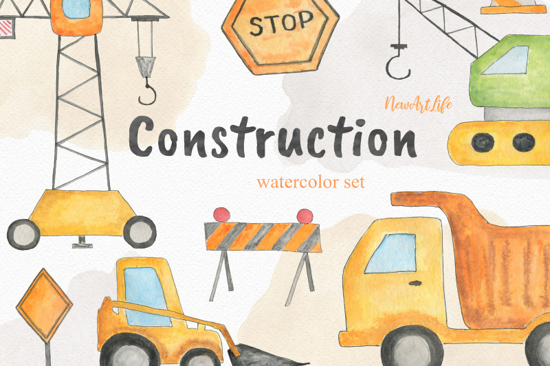 construction-site-watercolor-clipart