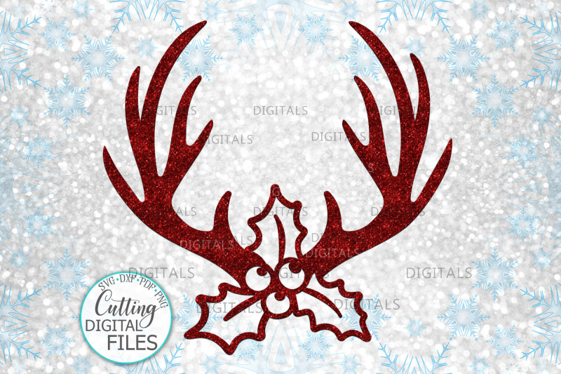 christmas-reindeer-deer-antlers-with-holly-berries-svg-cut