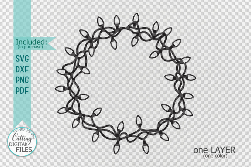 circle-frame-christmas-lights-monogram-cut-out-template-svg