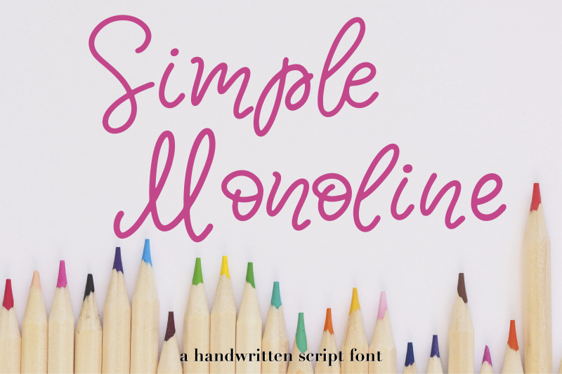 simple-monoline-a-handwritten-font