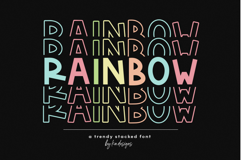 rainbow-fun-stacked-font